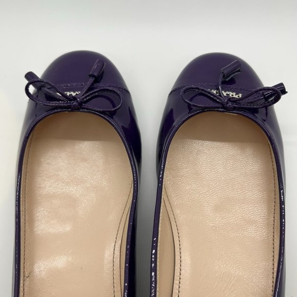 Prada Purple Patent Leather Flats - Picture 10 of 15